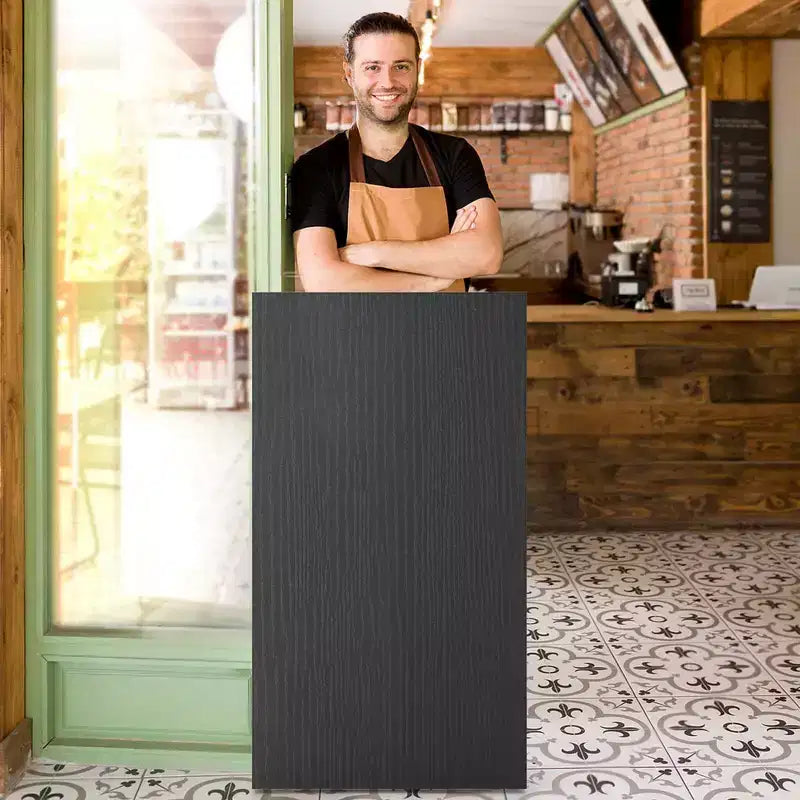 Costway Leggio da Presentazione 41 con 2 Ripiani Portaoggetti Carrello per Computer Portatile con 4 Ruote Nero/Bianco