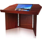 Portable Lectern Podium for Presentations with Quick Setup Folding Style, Compact Design, Ideal for Meetings and Events