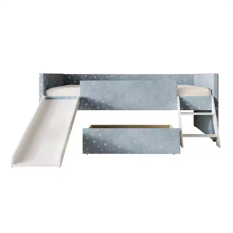 Letto a soppalco CasePiece in velluto (2/2)