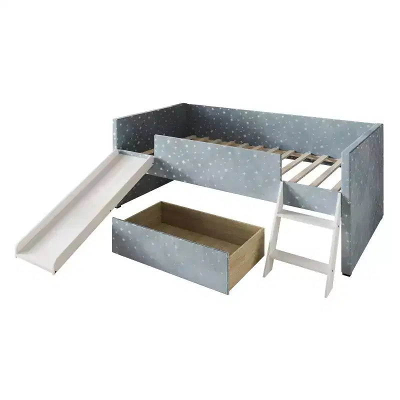 Letto a soppalco CasePiece in velluto (2/2)