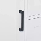 Mobiletto da bagno Whisen White, mobiletto autoportante con spazio di archiviazione multiplo e ripiano aperto