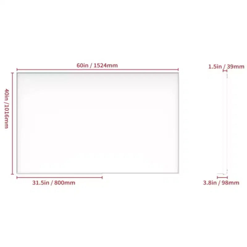 Specchio da bagno moderno con cornice nera 60x40: Oversize, alluminio, a parete, verticale/orizzontale