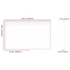 Specchio da bagno moderno con cornice nera 60x40: Oversize, alluminio, a parete, verticale/orizzontale