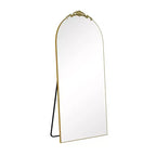 Specchio a figura intera ad arco ad angolo retto in legno - Design elegante
