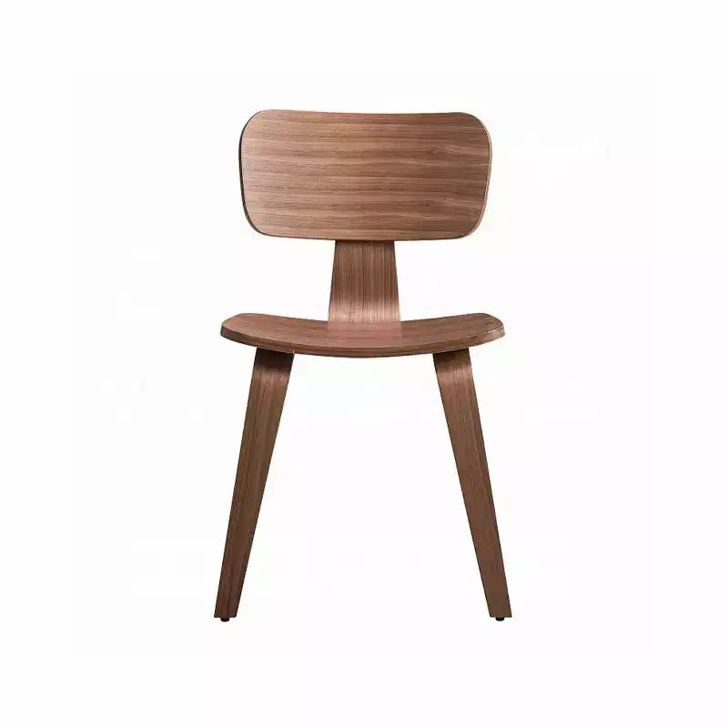 Simple Relax Set di 2 sedie laterali in legno noce
