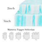 Materasso in Memory Foam Blu Morbido da 2 Pollici Queen Size: Sperimenta il Massimo Comfort con la Nostra Soluzione Premium per il Sonno