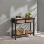 arrow Console Table Tavolo consolle con cassetti Piccolo tavolo d'ingresso Tavolo consolle in rattan Tavolo consolle d'ingresso Tavolo consolle in legno