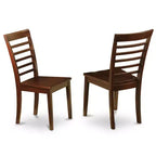 Set da pranzo rettangolare HomeStock color marrone sella con 6 sedie