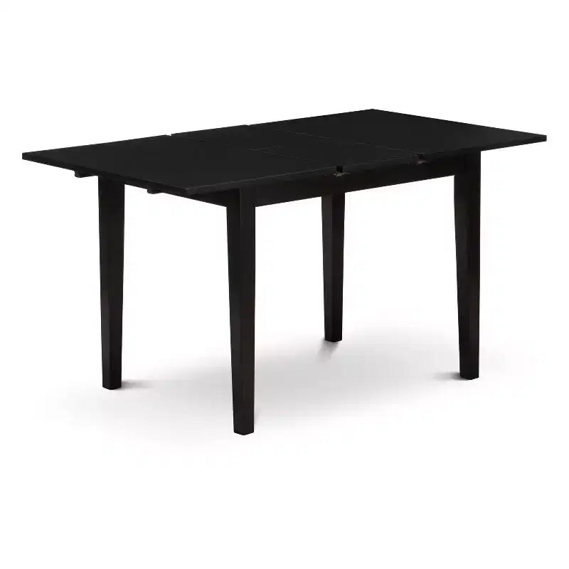 Set da pranzo HomeStock 5 pezzi, tavolo rettangolare, sedie Parson in lino, moderno