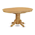 Set da Pranzo/Cucina Ovale HomeStock con Sedie in Tessuto di Lino Color Rovere
