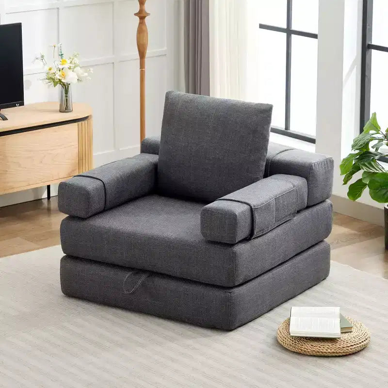 HYEORY Poltrona Pieghevole Moderna Trasformabile Divano Letto Futon