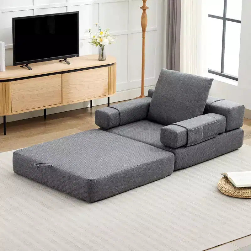 HYEORY Poltrona Pieghevole Moderna Trasformabile Divano Letto Futon