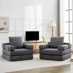 HYEORY Poltrona Pieghevole Moderna Trasformabile Divano Letto Futon