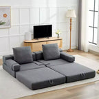 HYEORY Poltrona Pieghevole Moderna Trasformabile Divano Letto Futon