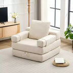 HYEORY Poltrona Pieghevole Moderna Trasformabile Divano Letto Futon
