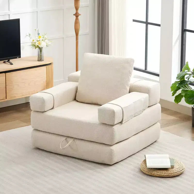 HYEORY Poltrona Pieghevole Moderna Trasformabile Divano Letto Futon
