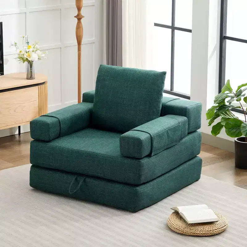 HYEORY Poltrona Pieghevole Moderna Trasformabile Divano Letto Futon