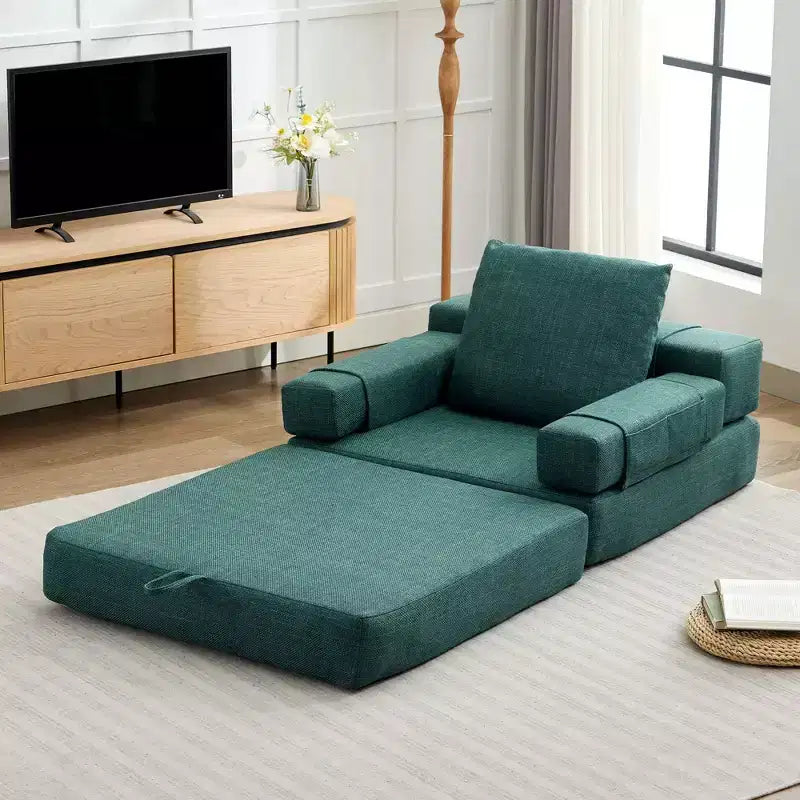 HYEORY Poltrona Pieghevole Moderna Trasformabile Divano Letto Futon