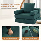 HYEORY Poltrona Pieghevole Moderna Trasformabile Divano Letto Futon