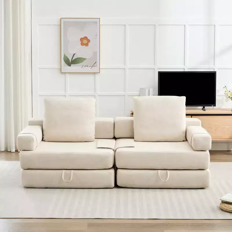 HYEORY Poltrona Pieghevole Moderna Trasformabile Divano Letto Futon
