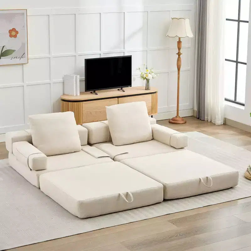 HYEORY Poltrona Pieghevole Moderna Trasformabile Divano Letto Futon