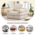 HYEORY Poltrona Pieghevole Moderna Trasformabile Divano Letto Futon