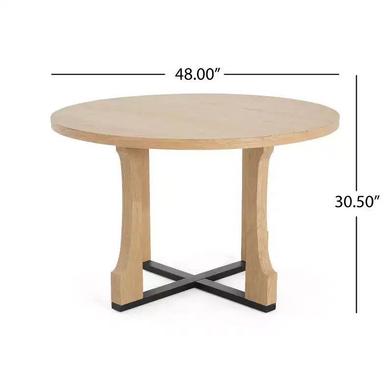 Christopher Knight Home Belle Set da Pranzo 5 Pezzi in Legno Rivestito Stile Moderno di Metà Secolo
