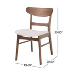 Christopher Knight Home Belle Set da Pranzo 5 Pezzi in Legno Rivestito Stile Moderno di Metà Secolo