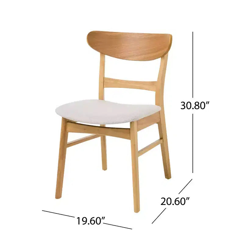 Christopher Knight Home Belle Set da Pranzo 5 Pezzi in Legno Rivestito Stile Moderno di Metà Secolo