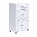 Kendall 24 3 Drawer Base Cabinet, White