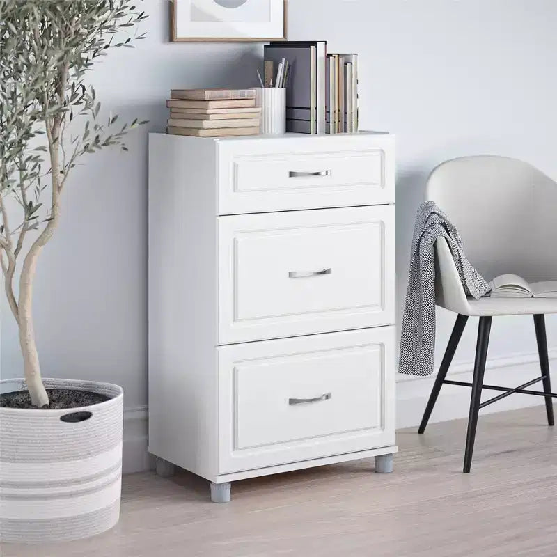 Base a 3 cassetti Kendall 24, bianco