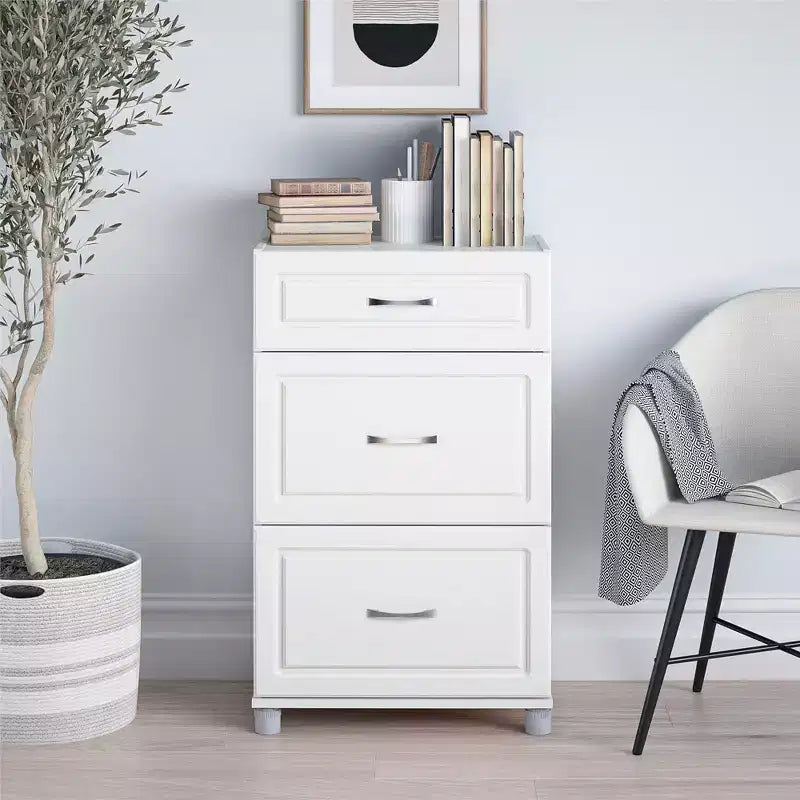 Base a 3 cassetti Kendall 24, bianco