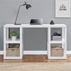Scrivania computer doppia con piedistallo Parsons Ameriwood Home