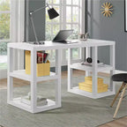 Scrivania computer doppia con piedistallo Parsons Ameriwood Home