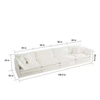 Divano a U modulare: chaise longue reversibile, doppi pouf e comfort eccezionale