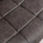 Poltrona girevole Arlena Roundhill Furniture in similpelle trapuntata