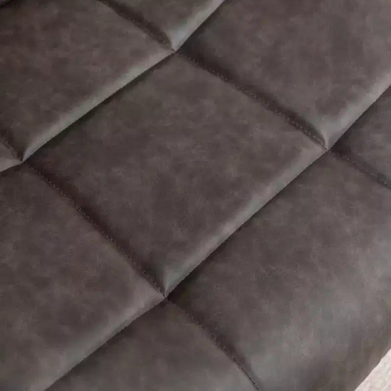 Poltrona girevole Arlena Roundhill Furniture in similpelle trapuntata