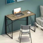 Interior Elements Scrivania Pieghevole Moderna per Computer Piccola per Ufficio Domestico, Rovere Marrone Chiaro, 39 pollici