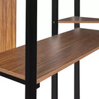 Whisen 42.1'' L x 79.5'' P Letto a soppalco in metallo con scrivania, mensola e scaletta integrati, struttura robusta in metallo