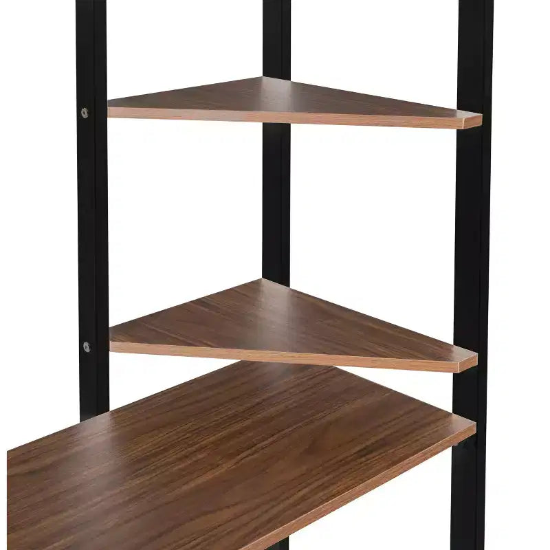 Whisen 42.1'' L x 79.5'' P Letto a soppalco in metallo con scrivania, mensola e scaletta integrati, struttura robusta in metallo