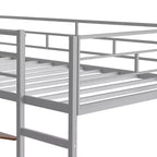 Whisen 42.1'' L x 79.5'' P Letto a soppalco in metallo con scrivania, mensola e scaletta integrati, struttura robusta in metallo