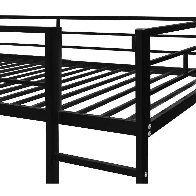 Whisen 42.1'' L x 79.5'' P Letto a soppalco in metallo con scrivania, mensola e scaletta integrati, struttura robusta in metallo