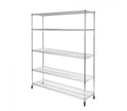 Scaffalatura in Acciaio a 5 Ripiani Seville Classics UltraDurable Certificata NSF, 152,4 cm L x 182,88 cm A x 45,72 cm P
