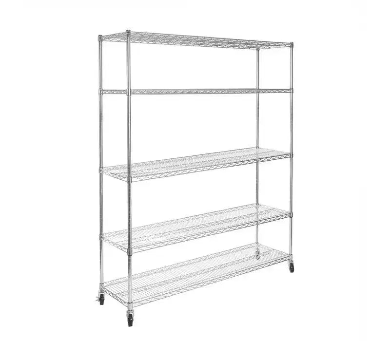 Scaffalatura in Acciaio a 5 Ripiani Seville Classics UltraDurable Certificata NSF, 152,4 cm L x 182,88 cm A x 45,72 cm P
