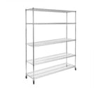 Scaffalatura in Acciaio a 5 Ripiani Seville Classics UltraDurable Certificata NSF, 152,4 cm L x 182,88 cm A x 45,72 cm P