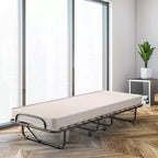 Letto Pieghevole Costway Richiudibile per Ospiti con Materasso in Memory Foam Fabbricato in Italia