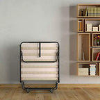 Letto Pieghevole Costway Richiudibile per Ospiti con Materasso in Memory Foam Fabbricato in Italia
