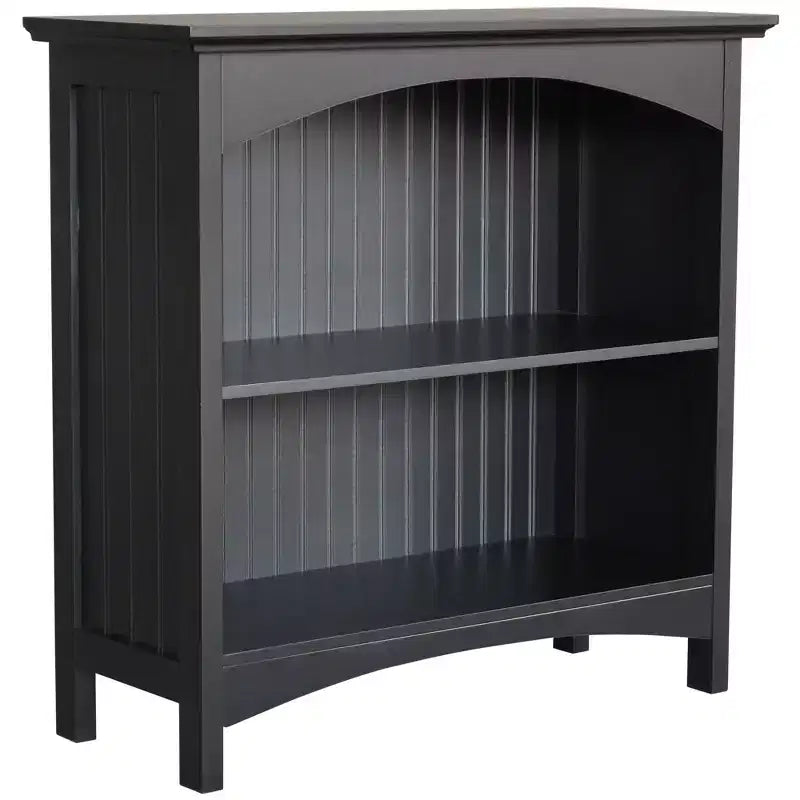 eHemco 2 Tier Storage Shelf Bookcase with 2 Arched Supports, 29 Inches Height