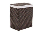 Cesto portabiancheria rettangolare moderno intessuto con coperchio e fodera Seville Classics
