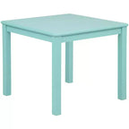 Set tavolo e sedie per bambini in legno massello eHemco (4 sedie incluse), set da 5 pezzi